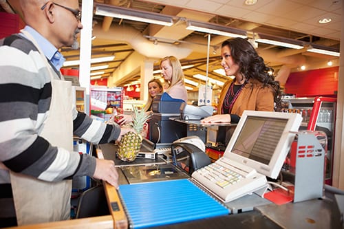 Grocery shift staff workers