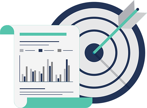 Reduce Labor Errors Arrow in a target, representing the reduction in labor errors