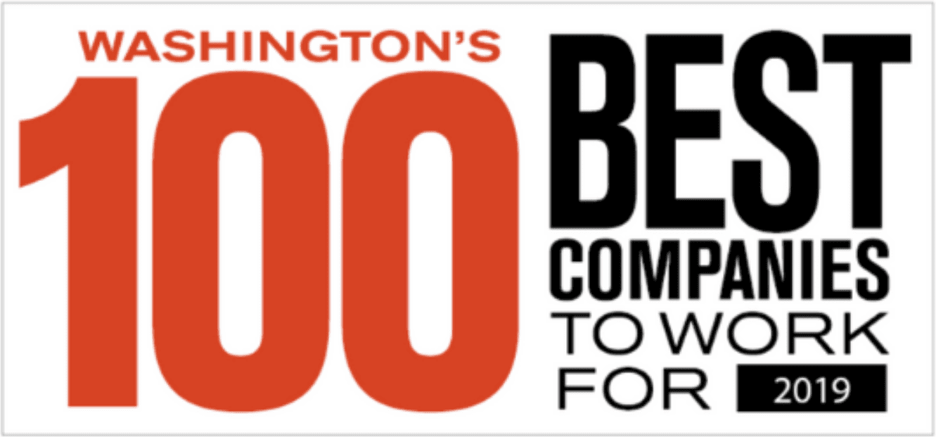 Washington's 100 best companies to work for badge