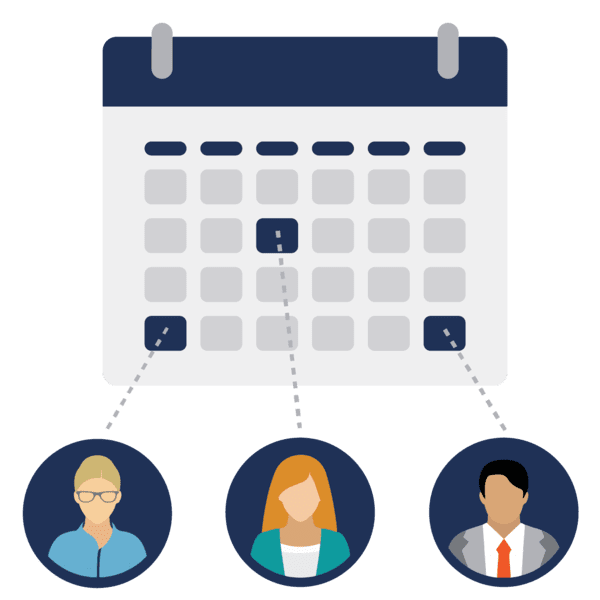 contingent labor scheduling icon