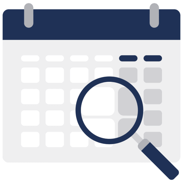 transparency in scheduling icon