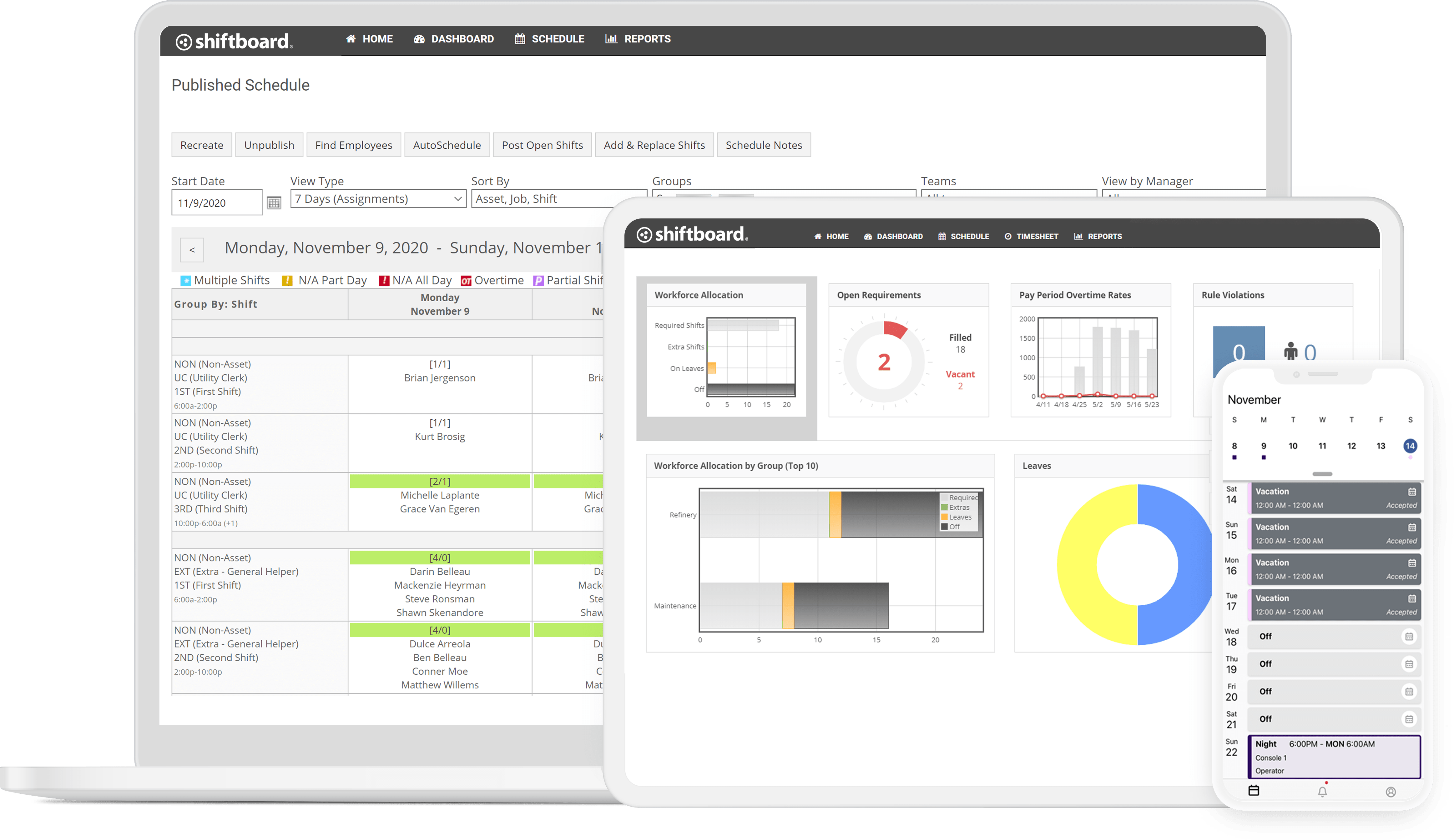 SchedulePro on devices