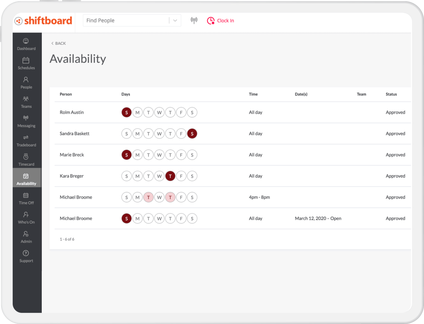 Optimized schedules