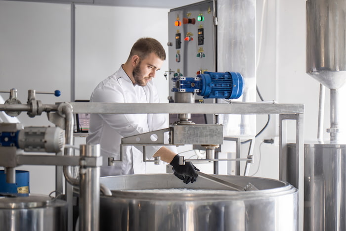 Person in manufacturing environment
