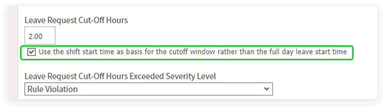 A New Way to Set Leave Request Deadlines